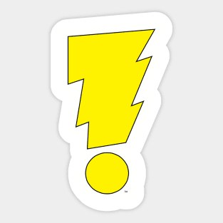 MADMAN Exclamation Bolt Classic Yellow! Sticker